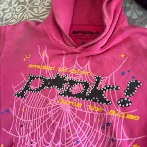 Vibrant Pink Performance Jacket with Graphic Accents